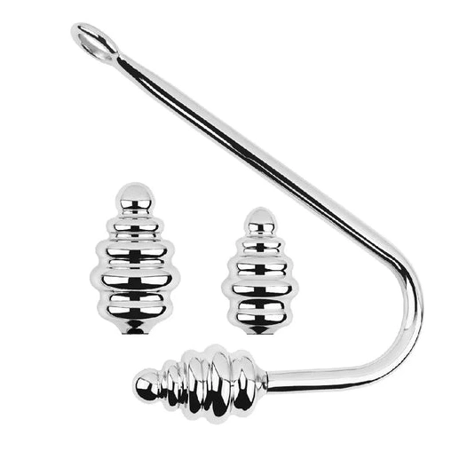 Anal Hooks Ribbed 8826 Set Hook GreatBenefit Anal Screw-in 0205